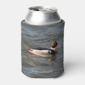 Merganser koelbox met rode borst blikjeskoeler (Blikje Voorkant)