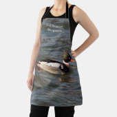 Merganser-schort met rode borst schort (Insitu)