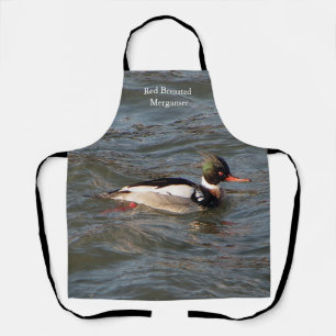 Merganser-schort met rode borst schort