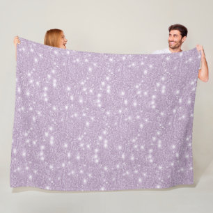 Mergelijk Lavendel Nep Glitter Glans Fleece Deken