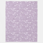 Mergelijk Lavendel Nep Glitter Glans Fleece Deken (Voorkant)