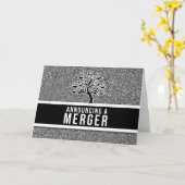 Merger Business Aankondiging Classic Black Blank (Gele Bloem)