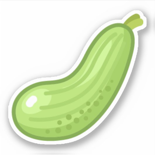 Merggroenten voedsel ontwerp sticker (Voorkant)