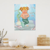 MerGirl met Starfish Poster (Keuken)