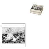 MERHORSE & BABY FANTASY RUBBER STEMPEL