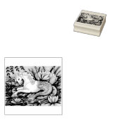 MERHORSE EN LILY PADS FANTASY RUBBER STAMP RUBBERSTEMPEL (Gestempeld)