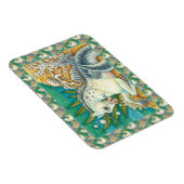 MERHORSE & WHITE OCTOPUS, FANTASY UNICORN HORSE MAGNEET (Rechterzijde)