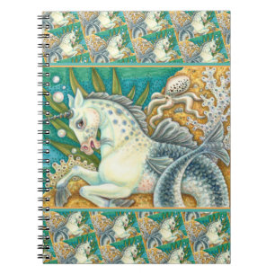 MERHORSE & WHITE OCTOPUS, FANTASY UNICORN HORSE NOTITIEBOEK