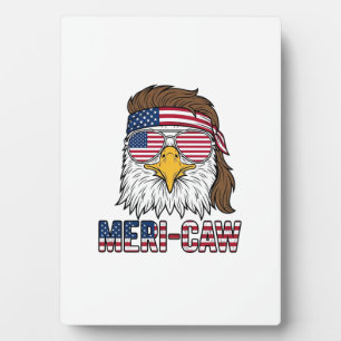 Meri-Caw Patriottische Adelaar Vintage Gravure Shi Fotoplaat