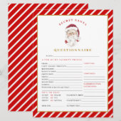 MERI Christmas Secret Santa Questionnaire Kaart (Voorkant / Achterkant)