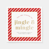 MERI Festive Holiday Jingle Mingle Kerstparty Servet (Voorkant)