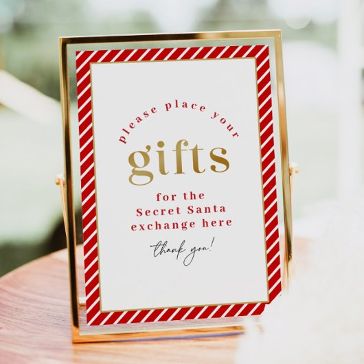 MERI-kerstfeestelijke geheime kerstcadeauuitwissel Poster