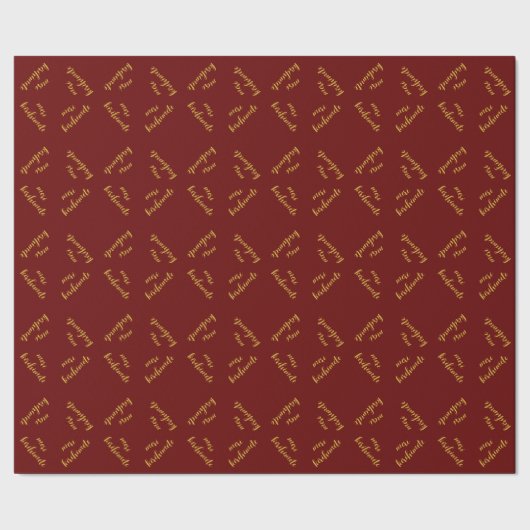 MERI KIRIHIMETE GOUDEN RODE AOTEAROA NZ LUXE XMAS CADEAUPAPIER (Zoom)