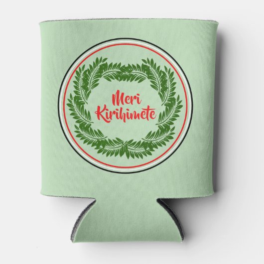 Meri Kirihimete Maori Merry kerst Blikjeskoeler (Voorkant)