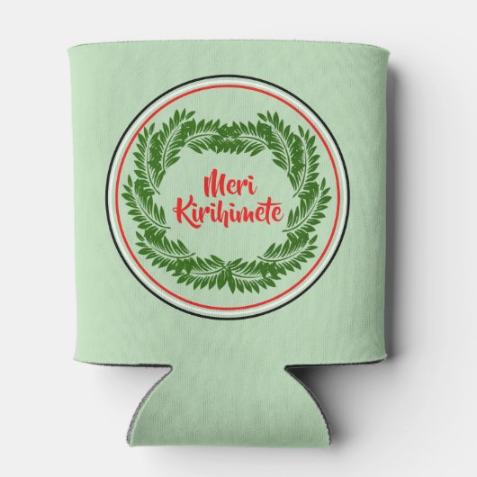 Meri Kirihimete Maori Merry kerst Blikjeskoeler (Achterkant)