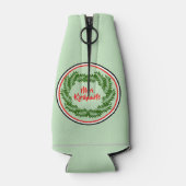 Meri Kirihimete Maori Merry kerst Flesjeskoeler (Achterkant)