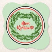 Meri Kirihimete Maori Merry kerst Kartonnen Onderzetters (Voorkant)