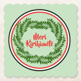 Meri Kirihimete Maori Merry kerst Kartonnen Onderzetters