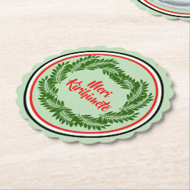 Meri Kirihimete Maori Merry kerst Kartonnen Onderzetters
