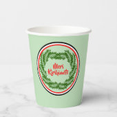 Meri Kirihimete Maori Merry kerst Papieren Bekers (Achterkant)