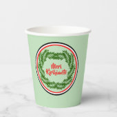 Meri Kirihimete Maori Merry kerst Papieren Bekers (Voorkant)