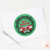 Meri Kirihimete Maori Merry kerst Ronde Sticker (Envelop)