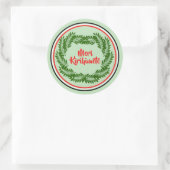 Meri Kirihimete Maori Merry kerst Ronde Sticker (Tas)