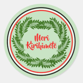 Meri Kirihimete Maori Merry kerst Ronde Sticker