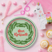 Meri Kirihimete Maori Merry Kerstmis 9" Papieren Bordje (Feest)