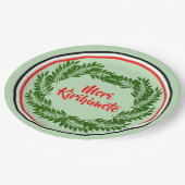 Meri Kirihimete Maori Merry Kerstmis 9" Papieren Bordje (Gekanteld)