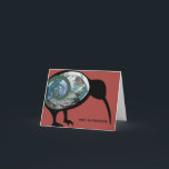 MERI KIRIHIMETE NZ XMAS AOTEAROA NEW ZEALAND KIWI FEESTDAGEN KAART<br><div class="desc">NZ-kerstkaart - met een feestelijke Kiwi-vogel aan de voorkant, die schijnt met de kleuren van de Abalone Pāua-schaal, een glimp blauw, groen zilver. Deze kaart heeft de kerstgroet in Māori, Meri Kirihimete. Dit kan indien nodig worden veranderd, misschien toevoegend de naam of de namen van wie u het naar wilt...</div>