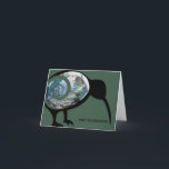 MERI KIRIHIMETE NZ XMAS AOTEAROA NEW ZEALAND KIWI FEESTDAGEN KAART<br><div class="desc">NZ-kerstkaart - met een feestelijke Kiwi-vogel aan de voorkant, die schijnt met de kleuren van de Abalone Pāua-schaal, een glimp blauw, groen zilver. Deze kaart heeft de kerstgroet in Māori, Meri Kirihimete. Dit kan indien nodig worden veranderd, misschien toevoegend de naam of de namen van wie u het naar wilt...</div>