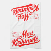 Meri Kirihimete Theedoek (Verticaal)