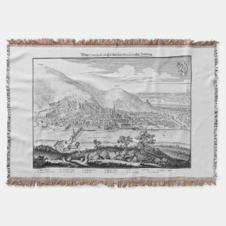 MERIAN: Heidelberg Castle and Old City (1620) Deken