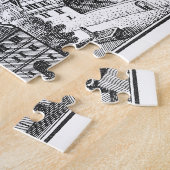 MERIAN: Heidelberg Castle en Royal Gardens 1620 Legpuzzel (Zijkant)