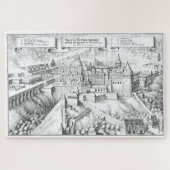 MERIAN: Heidelberg Castle en Royal Gardens 1620 Legpuzzel (Horizontaal)