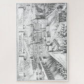 MERIAN: Heidelberg Castle en Royal Gardens 1620 Legpuzzel (Verticaal)