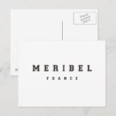 Meribel France Briefkaart (Voorkant / Achterkant)