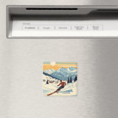 Méribel France Skiën Magneet (Insitu (Vaatwasser))