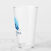 Méribel France skigebied souvenir Glas (Links)