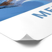 Meribel Frankrijk Reisprint Poster (Hoek)