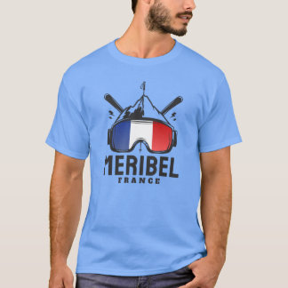 Meribel Frankrijk Skigebied Skiën Souvenir jongen T-shirt