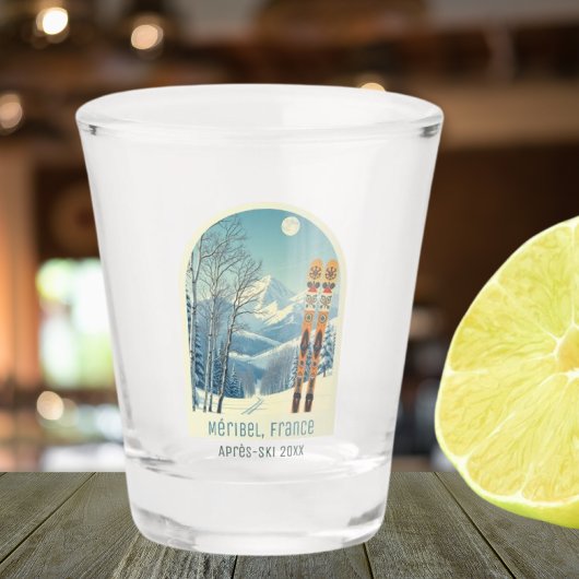 Méribel Frankrijk vakantie après ski shot glas