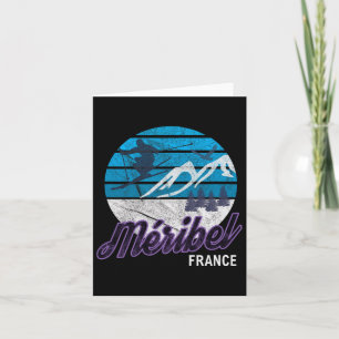 Meribel French Alps Moutiers France Ski Snowboardi Kaart