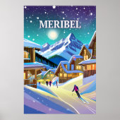 Meribel: Harmonie Alpestre onder Hivernal Poster (Voorkant)
