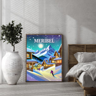 Meribel: Harmonie Alpestre onder Hivernal Poster