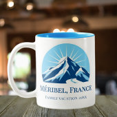 Méribel Meribel Frankrijk skigebied souvenir Tweekleurige Koffiemok