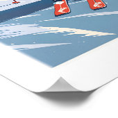 Meribel Reisposter - Frankrijk 1 Poster (Hoek)