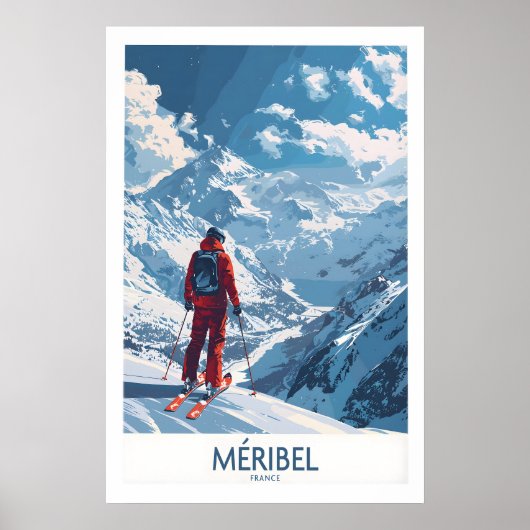 Meribel Ski Print - Frankrijk 1 (Voorkant)