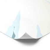 Méribel Snowboarden Reisposter Poster (Hoek)